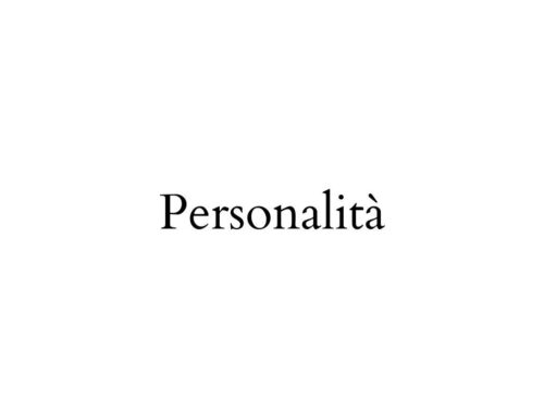 Personalità «个性»