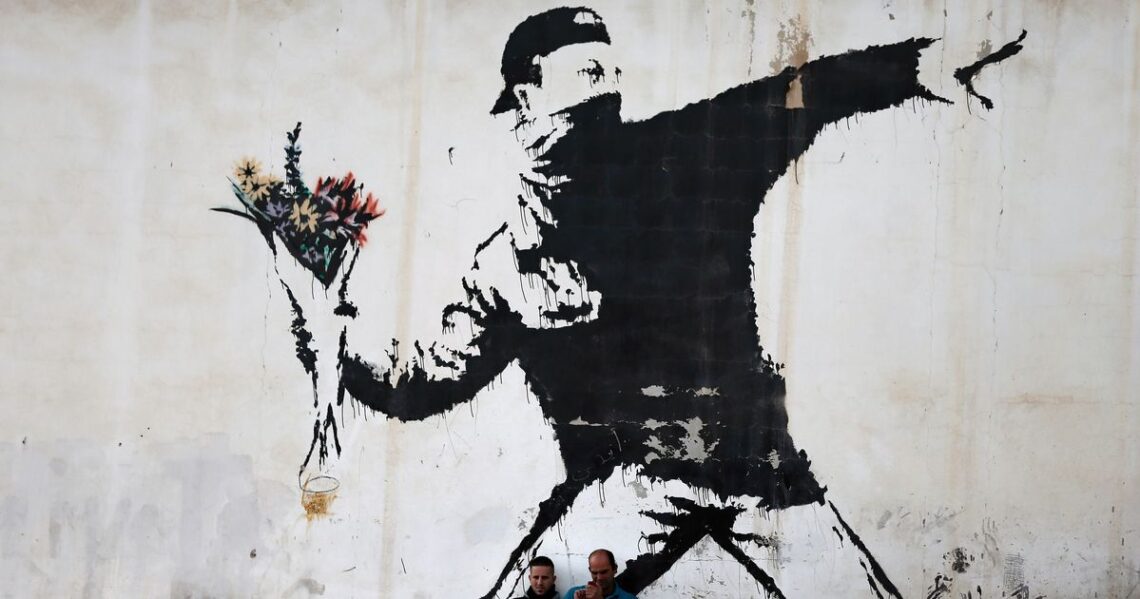 Mame arte A VISUAL PROTEST. THE ART OF BANKSY flower Thrower