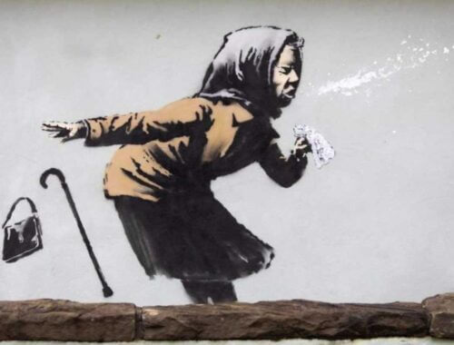 Banksy Graffito Covid