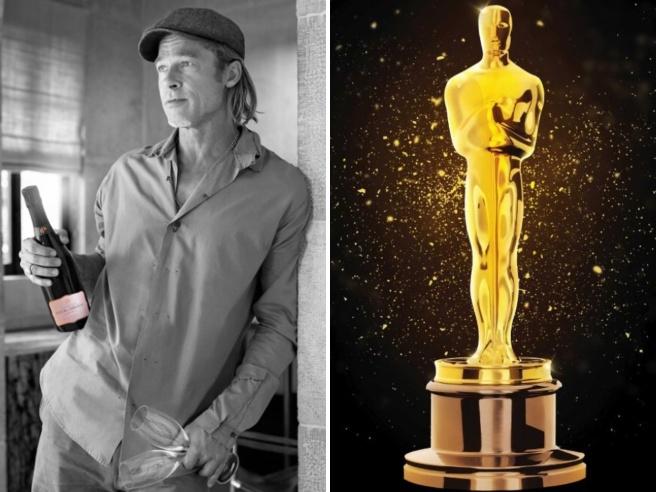 Oscar 2022: si brinderà con lo Champagne di Brad Pitt 