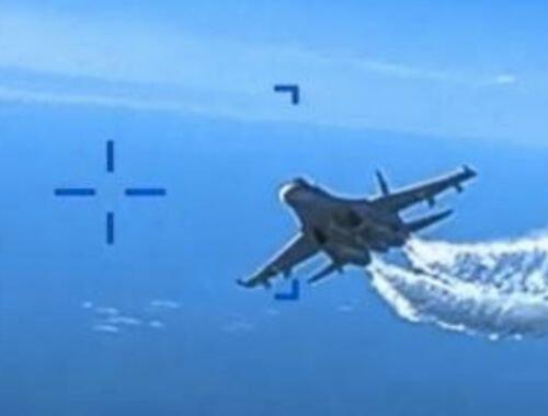 scontro jet russo drone Usa